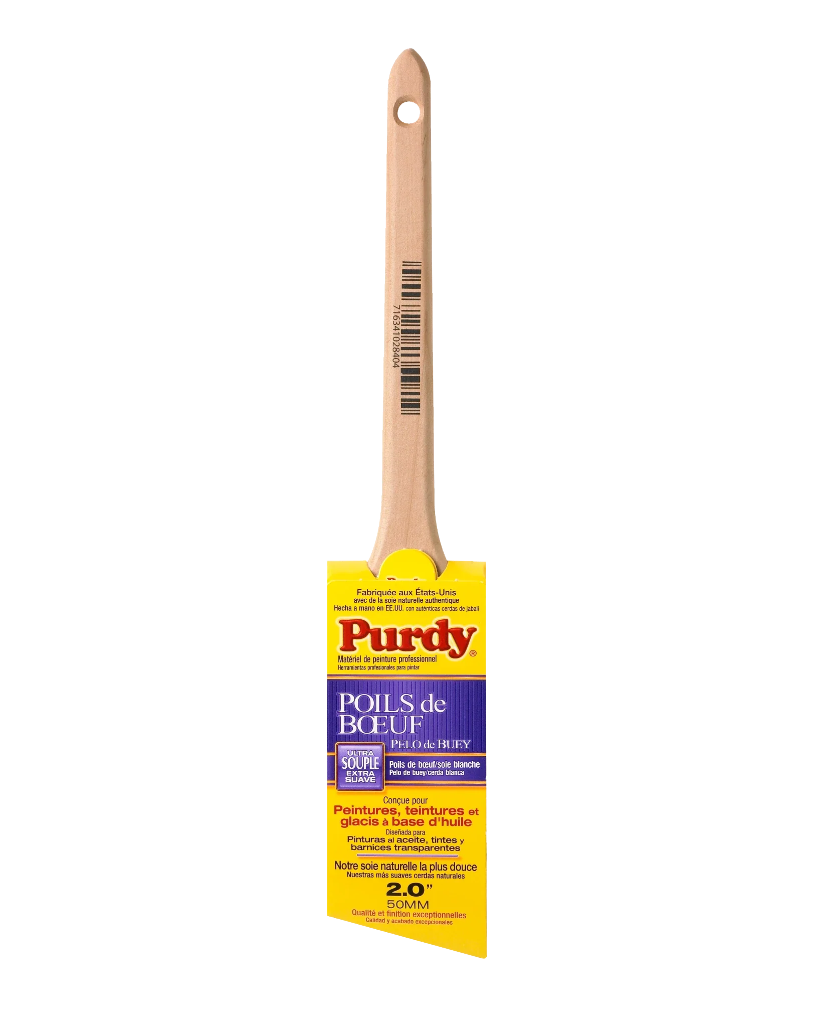 Purdy 144296015 Ox-O-Angular Angled Sash Paint Brush, Ox-Hair, 1-1/2" - Image 2