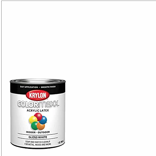 1/2 pt Krylon K05612007 White COLORmaxx Paint & Primer, Gloss - Image 2
