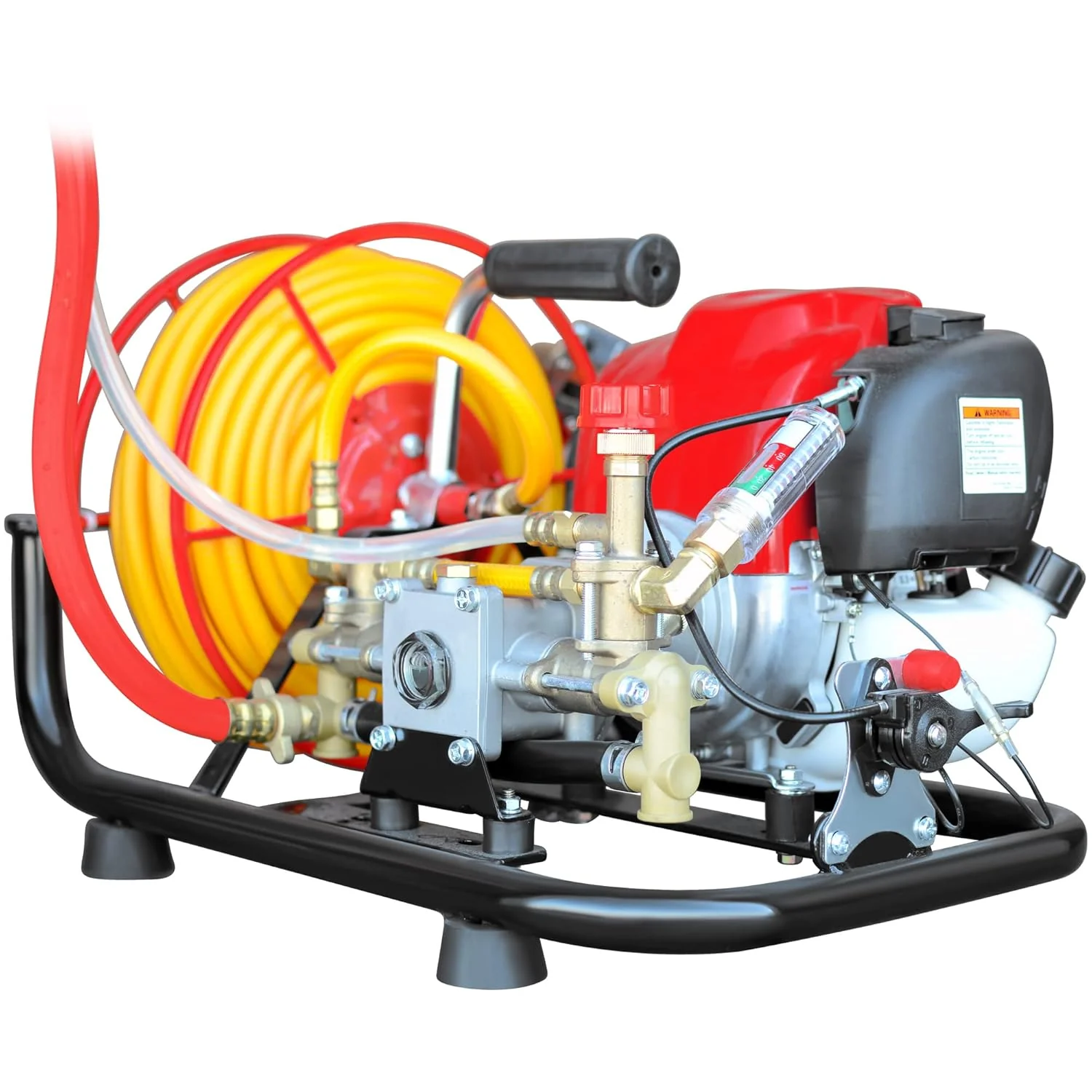 Tomahawk Power 1.3HP Skid Sprayer Barrel Mount Only with Honda GX35 100ft Hose and 500 PSI Pump for Pest Control (Skid Sprayer + Foundation Gun) - Image 5