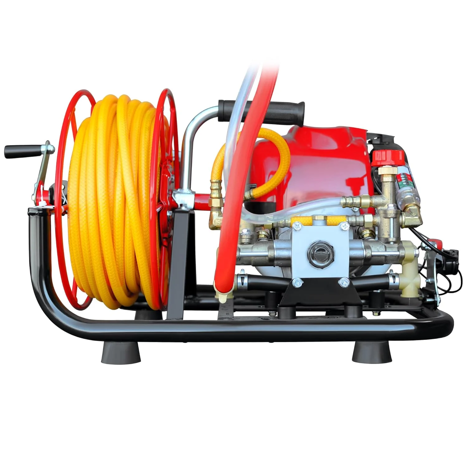 Tomahawk Power 1.3HP Skid Sprayer Barrel Mount Only with Honda GX35 100ft Hose and 500 PSI Pump for Pest Control (Skid Sprayer + Foundation Gun) - Image 6