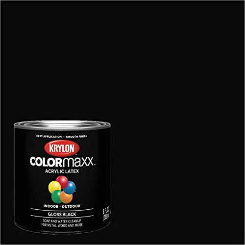 1 qt Krylon K05617007 Black COLORmaxx Paint & Primer, Gloss - Image 2