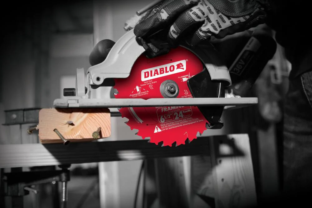 Diablo Tools 6-1/2" x 24-Tooth Tracking Point Framing Saw Blade (10-Pack) - Image 3