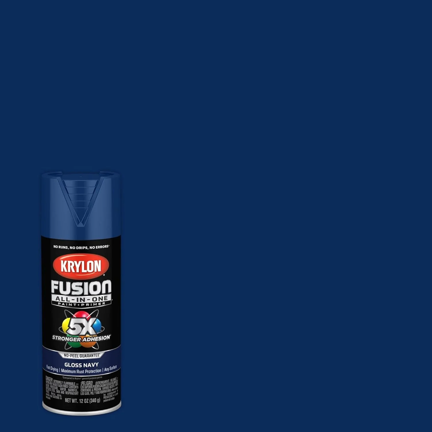 Krylon Fusion All-In-One Adhesive Spray Paint for Indoor/Outdoor Use, Gloss Navy, 12 Ounce (Pack of 1) - Image 2