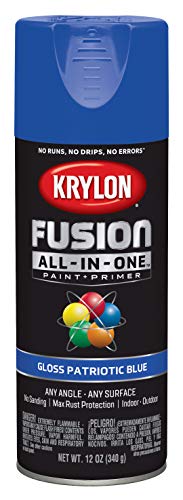 12 oz Krylon K02716007 Patriotic Blue Fusion All-In-One Paint & Primer Spray Paint, Gloss - Image 3