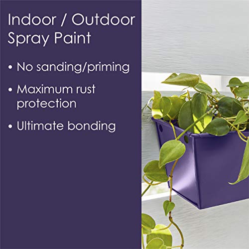 12 oz Krylon K02719007 Purple Fusion All-In-One Paint & Primer Spray Paint, Gloss - Image 3