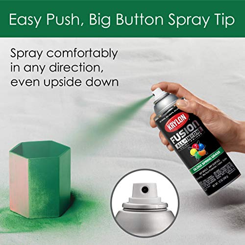 12 oz Krylon K02724007 Spring Grass Fusion All-In-One Paint & Primer Spray Paint, Gloss - Image 4