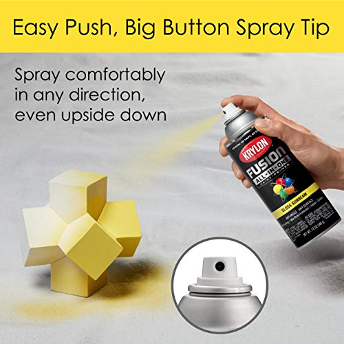 12 oz Krylon K02725007 Sunbeam Fusion All-In-One Paint & Primer Spray Paint, Gloss - Image 4