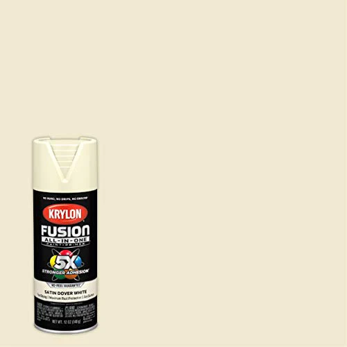 12 oz Krylon K02737007 Dover White Fusion All-In-One Paint & Primer Spray Paint, Satin - Image 2