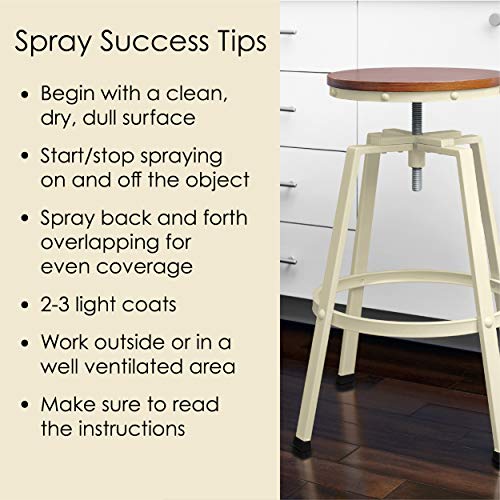 12 oz Krylon K02737007 Dover White Fusion All-In-One Paint & Primer Spray Paint, Satin - Image 6