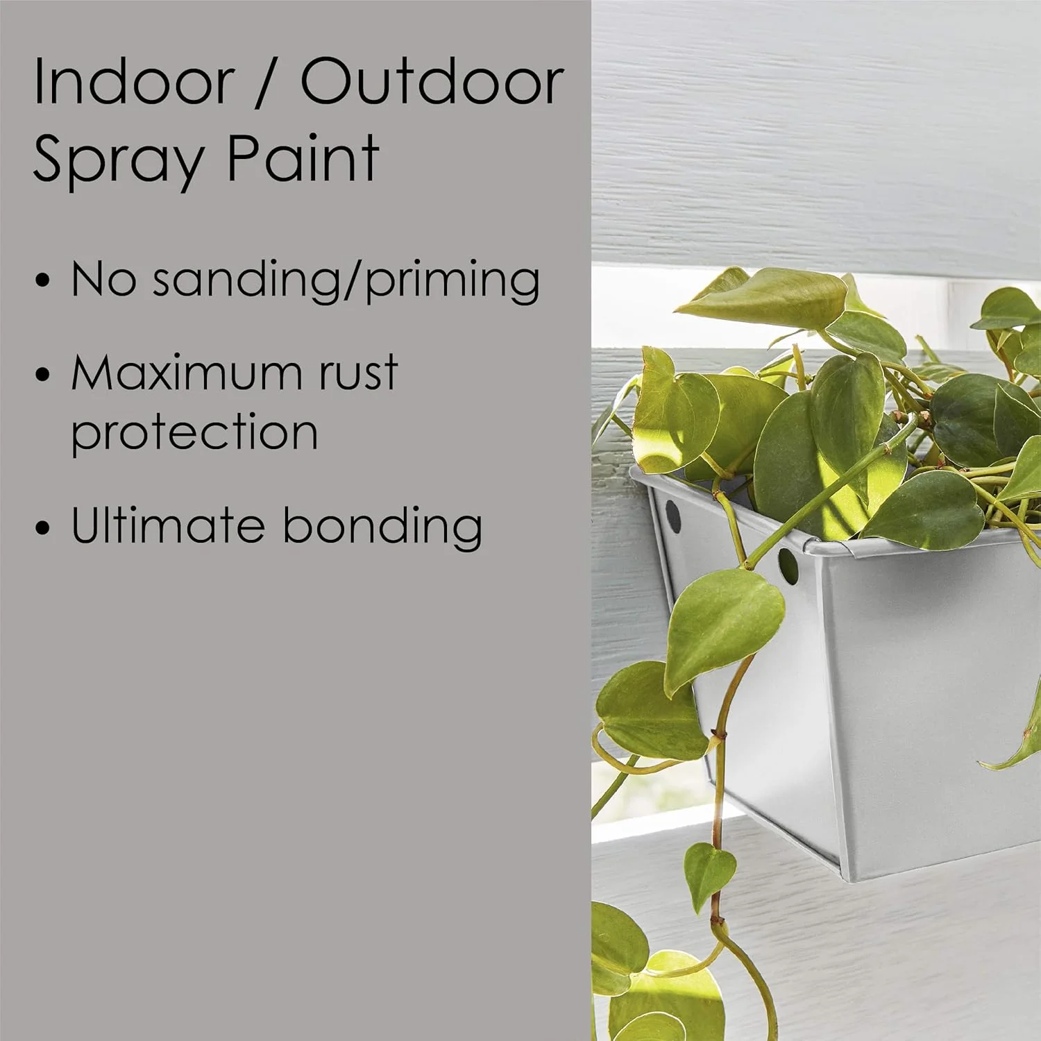 Krylon Fusion All-In-One Adhesive Spray Paint for Indoor/Outdoor Use, 12 oz, Pewter Gray (Pack of 1) - Image 4