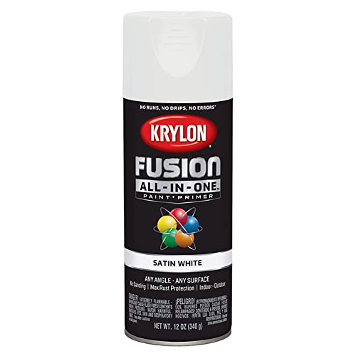 12 oz Krylon K02753007 White Fusion All-In-One Paint & Primer Spray Paint, Satin - Image 4