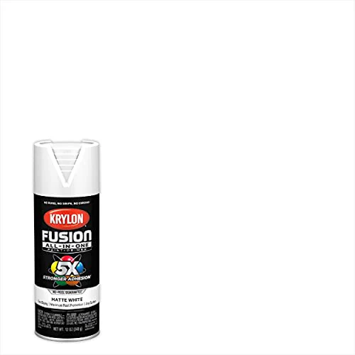 12 oz Krylon K02764007 White Fusion All-In-One Paint & Primer Spray Paint, Matte - Image 3