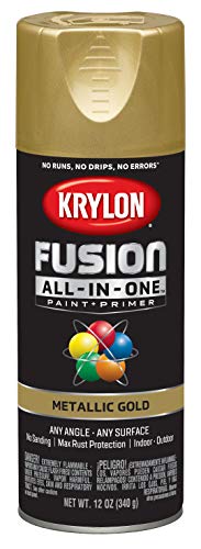 12 oz Krylon K02770007 Gold Fusion All-In-One Paint & Primer Spray Paint, Metallic - Image 3