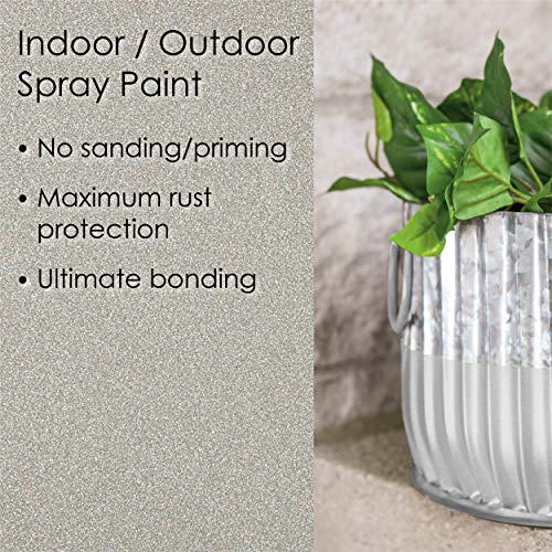 12 oz Krylon K02772007 Fusion All-In-One Satin Nickel Paint & Primer Spray Paint, Metallic - Image 3