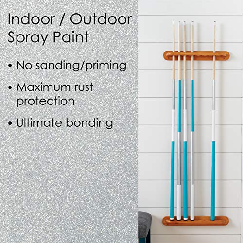 12 oz Krylon K02773007 Silver Fusion All-In-One Paint & Primer Spray Paint, Metallic - Image 4