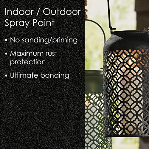 12 oz Krylon K02776007 Black Fusion All-In-One Paint & Primer Spray Paint, Textured - Image 3