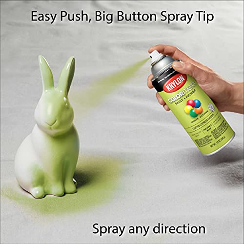 12 oz Krylon K05512007 Citrus Green COLORmaxx Paint & Primer Spray Paint, Gloss - Image 6