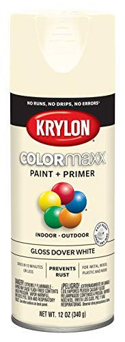12 oz Krylon K05516007 Dover White COLORmaxx Paint & Primer Spray Paint, Gloss - Image 3