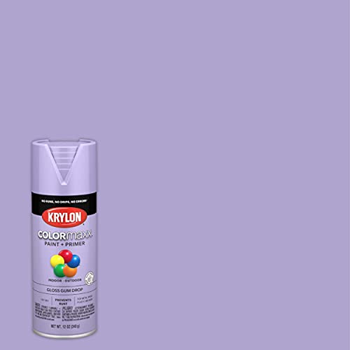 12 oz Krylon K05521007 Gum Drop COLORmaxx Paint & Primer Spray Paint, Gloss - Image 3