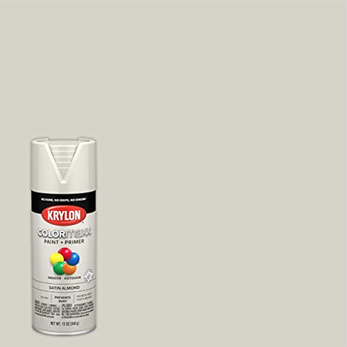 12 oz Krylon K05554007 Almond COLORmaxx Paint & Primer Spray Paint, Satin - Image 2