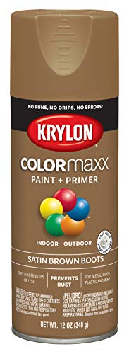 12 oz Krylon K05559007 Brown Boots COLORmaxx Paint & Primer Spray Paint, Satin - Image 4