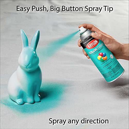 12 oz Krylon K05576007 Sea Glass COLORmaxx Paint & Primer Spray Paint, Satin - Image 6