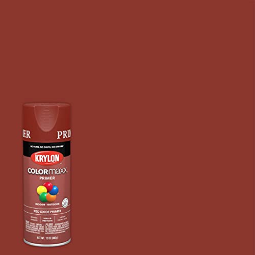 12 oz Krylon K05583007 Red Oxide COLORmaxx Paint & Primer Spray Paint, Primer - Image 2