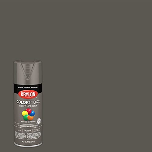 12 oz Krylon K05599007 Machinery Gray COLORmaxx Paint & Primer Spray Paint, Gloss - Image 2
