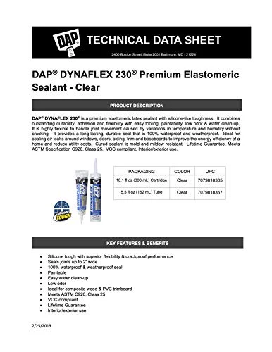 DAP Dynaflex 230 Premium Elastomeric Sealant - Image 3