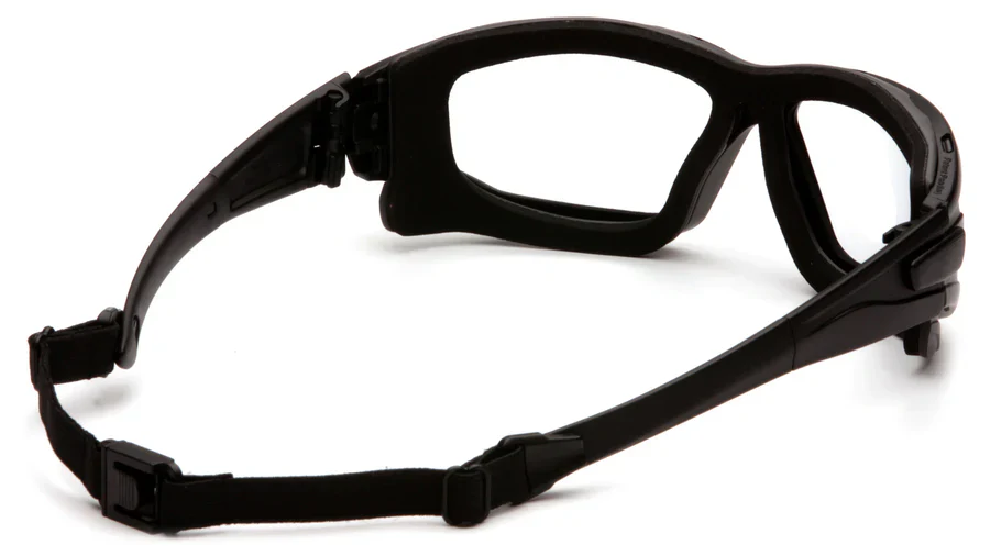 Pyramex I-Force Glasses Black Strap-Temples/Clear Anti-Fog Lens (12 Pair) - Image 4