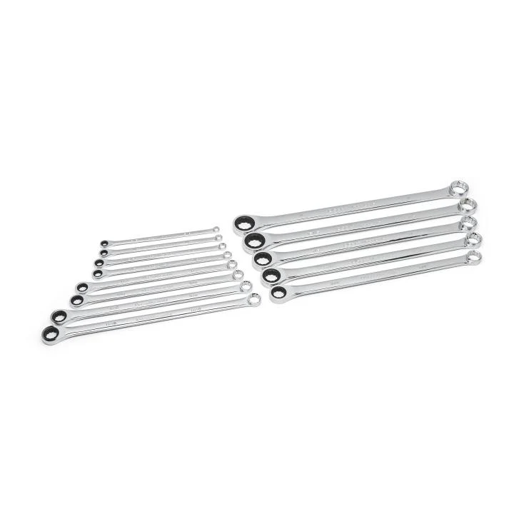GEARWRENCH 13 Pc. GearBox 12 Pt. XL Double Box Ratcheting Wrench Set, SAE - 85999