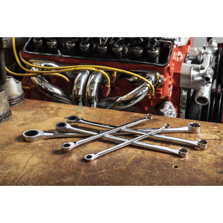 GEARWRENCH 85989 17 Piece 72-Tooth 12 Point XL GearBox Double Box Ratcheting Metric Wrench Set - Image 4