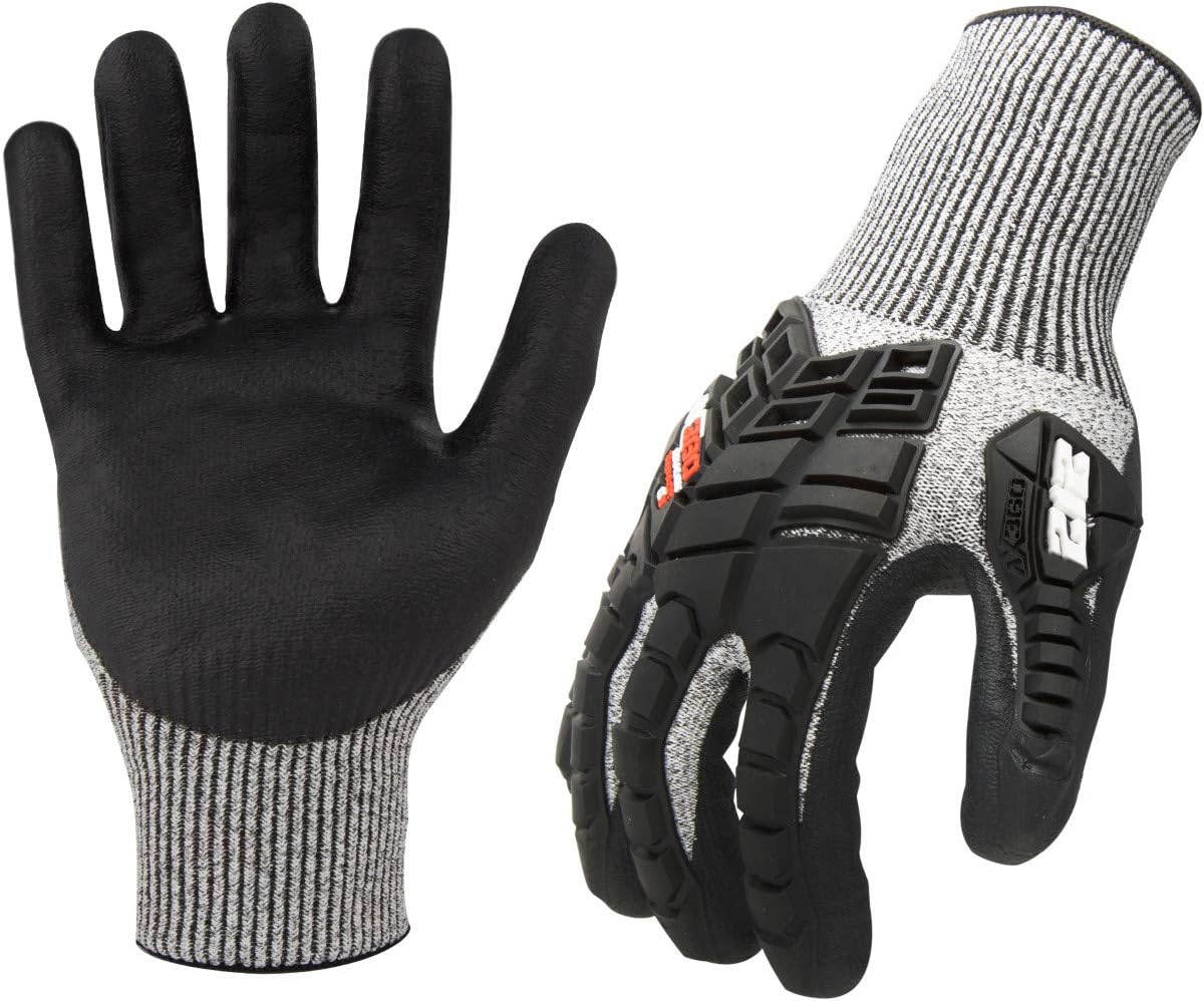 AX360 Impact Cut Resistant Gloves in Black and Gray (EN Level 5, ANSI A3) XL - Image 5