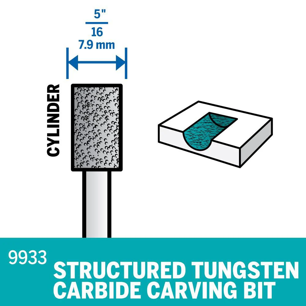 Dremel 5/16 In. Structured Tungsten Carbide Carving Bit - Image 2