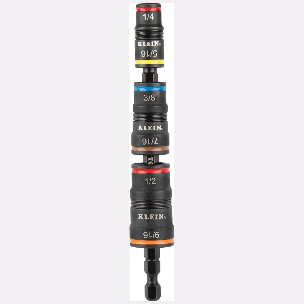 Klein Tools (32910RCHT) 7-in-1 Impact Rated Flip Socket Set with Ratcheting Handle - Image 4