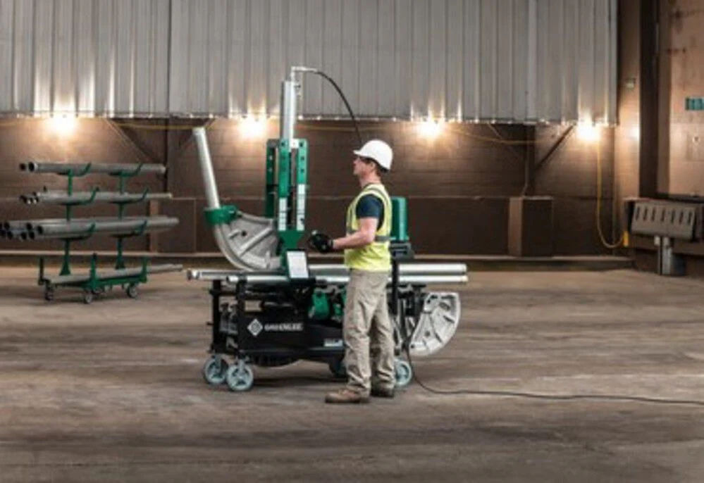 Greenlee 881 Cam-Track Bender for 2-1/2" - 4" with Hydraulic Pump and Mobile Bending Table - Image 6
