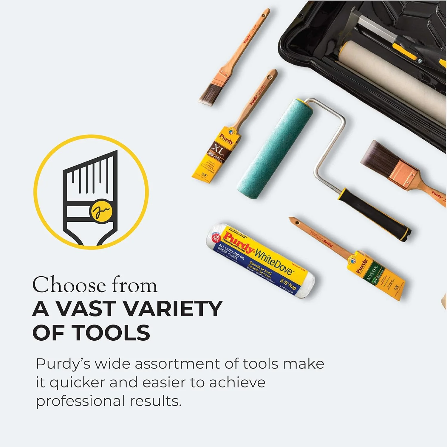 Purdy (144670093) White Dove High Density Woven Covers, 1/2" Nap Cover (Pack of 1) - Image 4