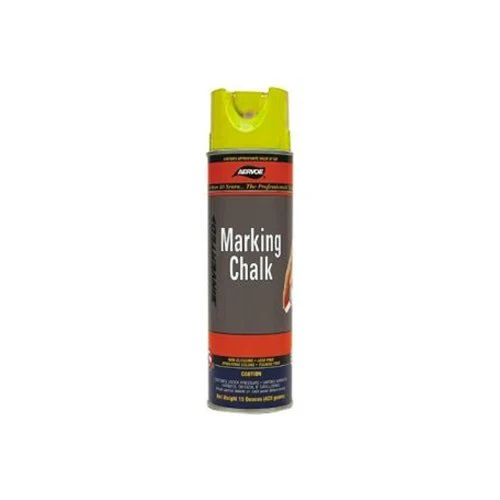 Aervoe 218 20-Oz Lead-Free Non-Clogging Can Temporary Marking Chalk Spray, Yellow