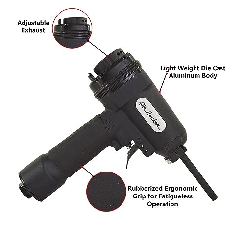 Air Locker AP700 Heavy Duty Professional Air Punch Nailer / Nail Remover / Nail Puller. 1/4 Inch NPT Thread Air Inlet. 80-120 PSI Pneumatic Nailer Removes 10-20 Gauge Nails , Black - Image 2