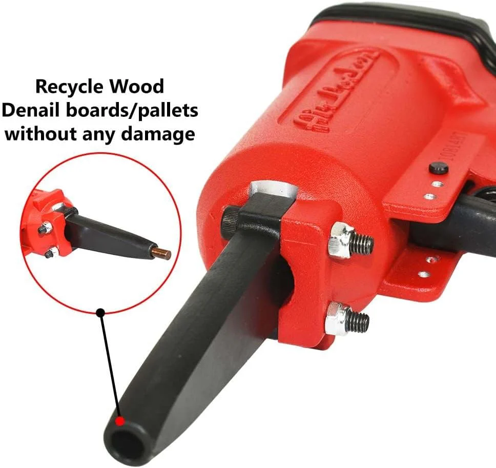 Air Locker AP900 Heavy Duty Professional Air Punch Nailer/Nail Remover/Nail Puller. 1/4 Inch NPT Thread Air Inlet. 50-110 PSI Pneumatic Nailer Removes 9-16 Gauge Nails - Image 4