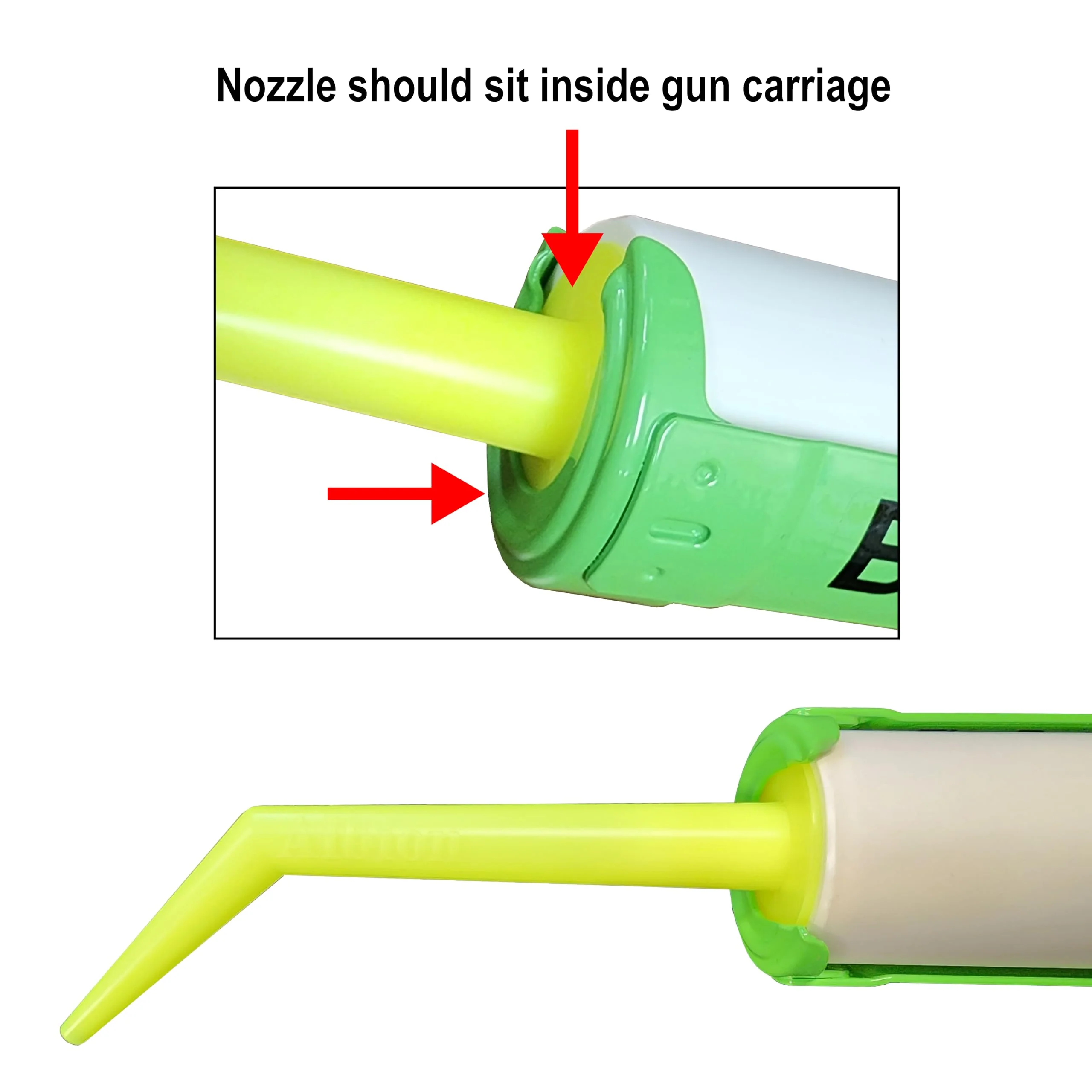 Angle Shot Plastic Nozzle for 1/10 Gallon Cartridges (3-Pack) - Image 4