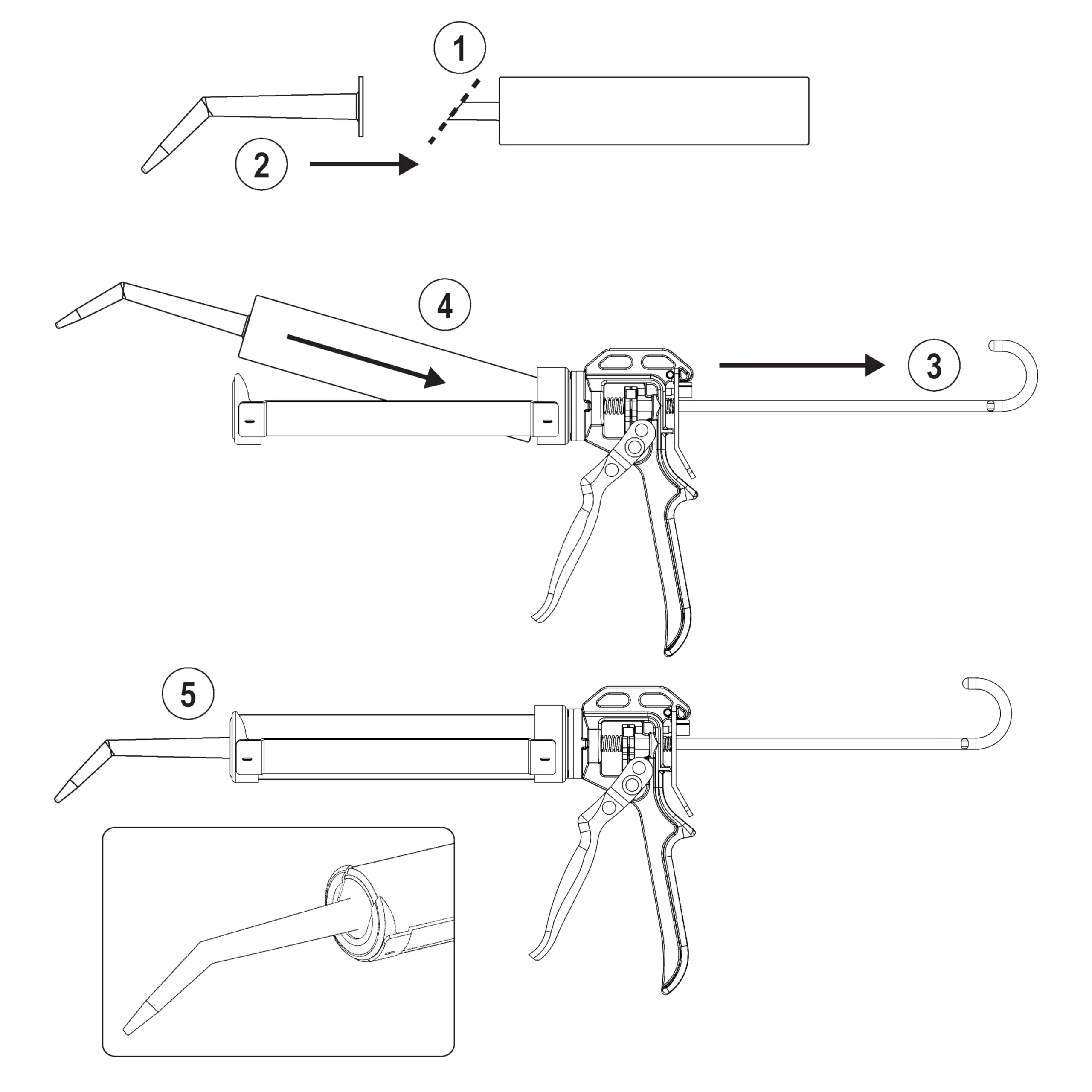 Angle Shot Plastic Nozzle for 1/10 Gallon Cartridges (3-Pack) - Image 6
