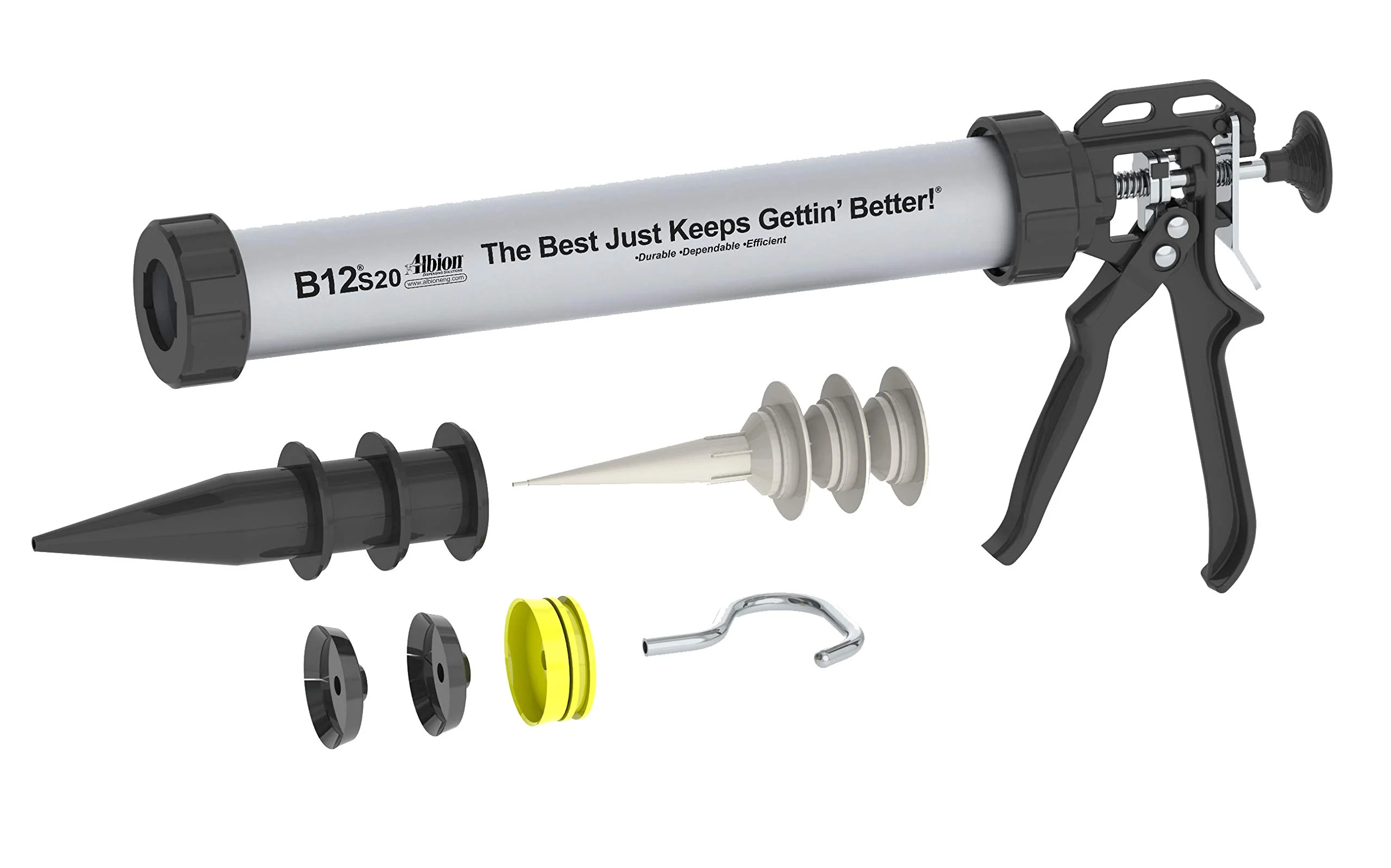 Albion Engineering Company B12S20 B-Line Manual Sausage Caulking Gun - Image 9