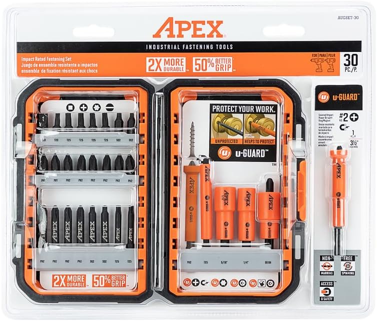 APEX AUGSET-30 Industrial Fastening Tools, Apex Ind 30 Piece U Guard Fastening Set - Image 4