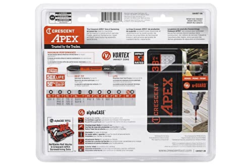Crescent 38-Piece APEX 1/4 Inch Impact Driver Bit Set - Image 7