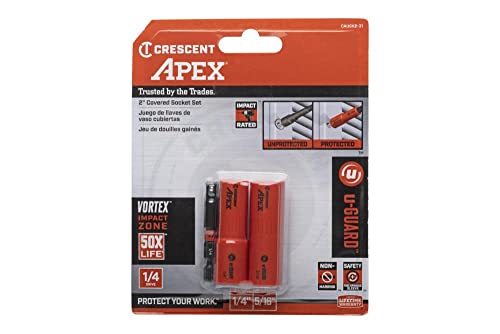 Crescent 3-Piece u-GUARD 1/4" Covered Socket Set - Image 5
