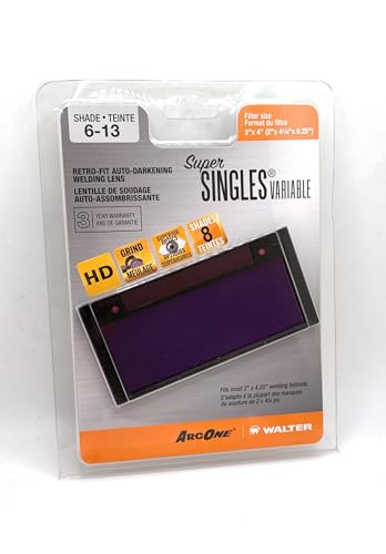 ArcOne SS240V, Horizontal Single Auto-Darkening Lens, 2 x 4", Grind Mode HD (Shade 6-13) - Image 3