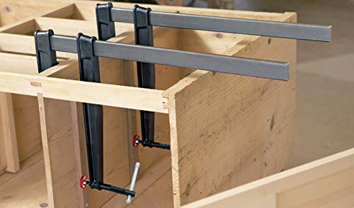 BESSEY Deep Reach Tradesman's Bar Clamp - 12 In. Throat x 24 In - CDS24-12WP - Woodworking Clamps with Wooden Handle, Ideal for Home Improvement, Workbench Projects, Carpentry and Cabinetry - Image 4