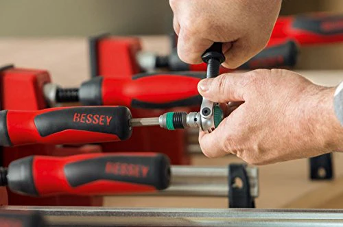 BESSEY KRE3550, 50 In., Parallel Clamp, K Body REVO Series - 1700 lbs Nominal Clamping Force , Spreader, and Woodworking Accessories - Clamps and Tools for Woodworking, Cabinetry, Case Work - Image 5