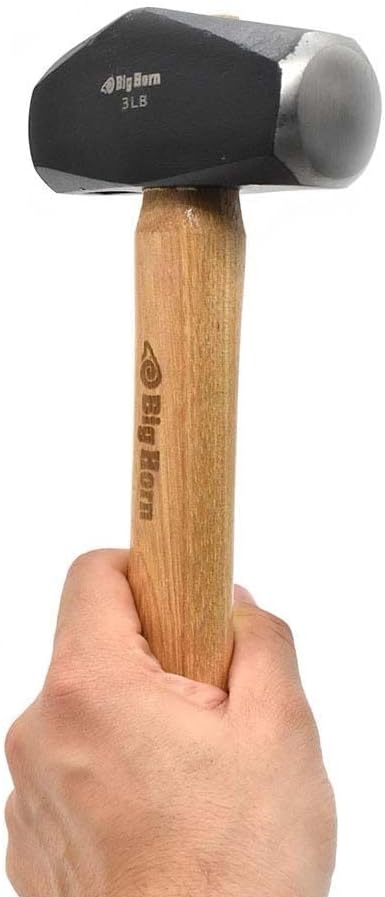 Big Horn 15125 3 lbs Drilling Hammer with Hickory Handle - Image 6